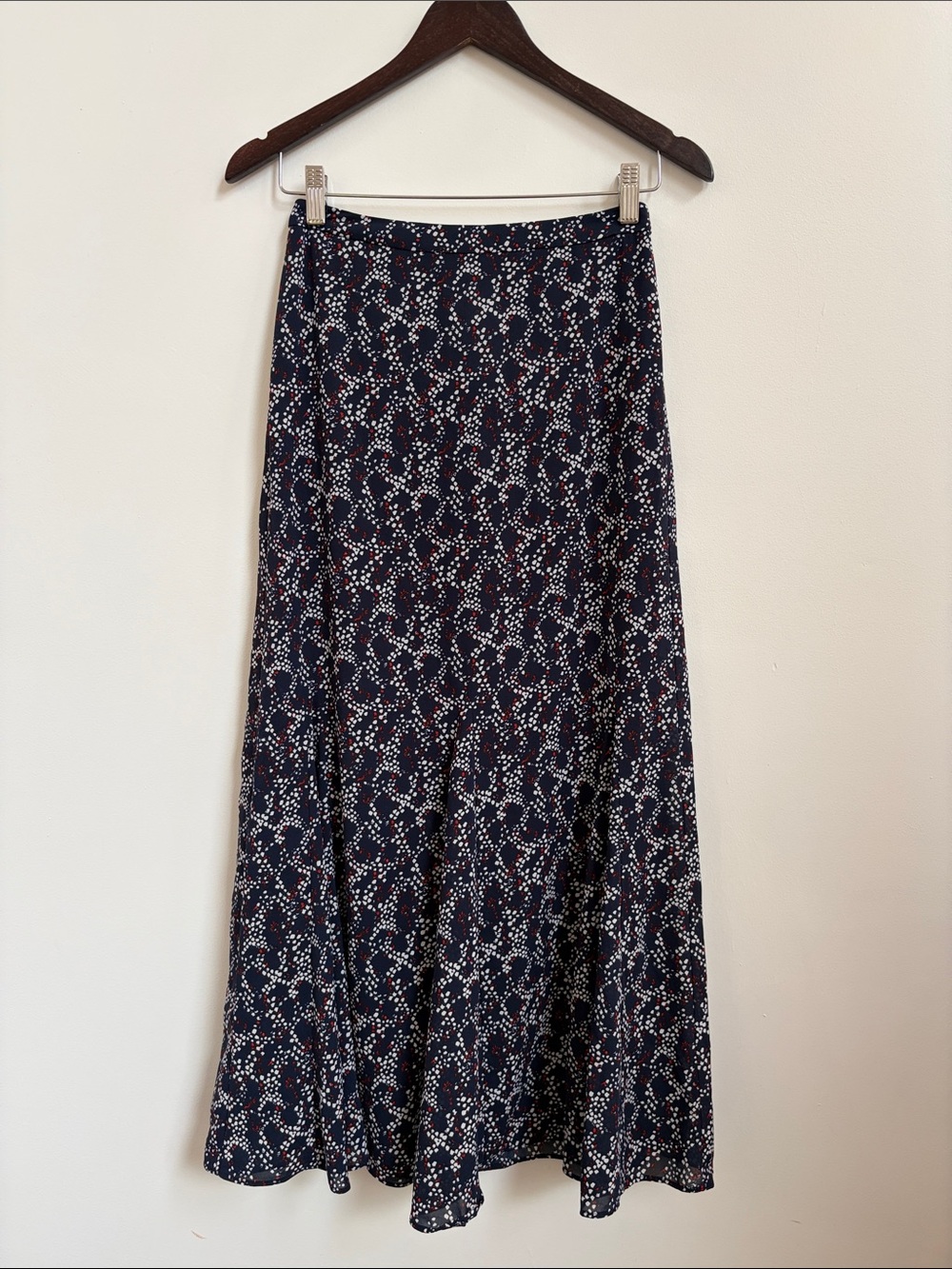 Banana Republic Navy Floral Maxi Skirt